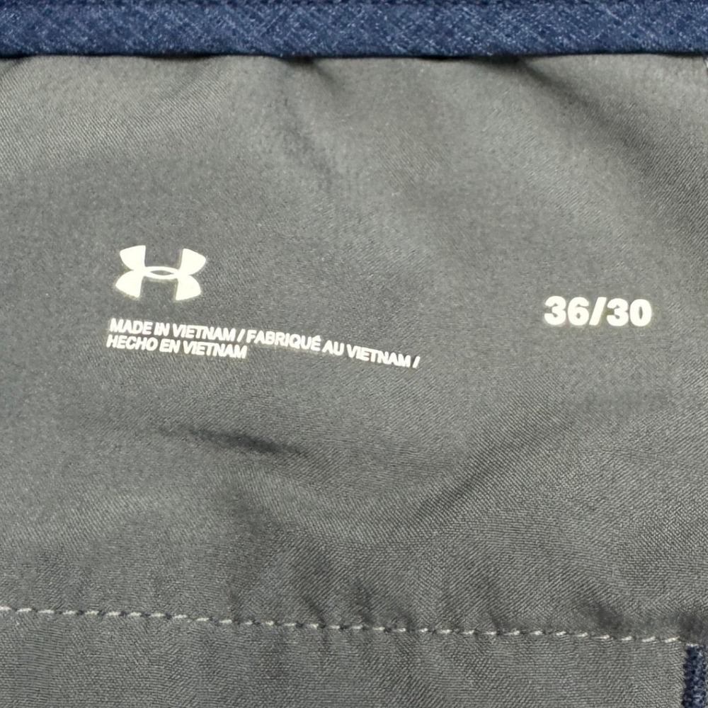 Under Armour Match Play Golf Pants Mens 36/30 Blue Heather Performance Trousers - Picture 3 of 8